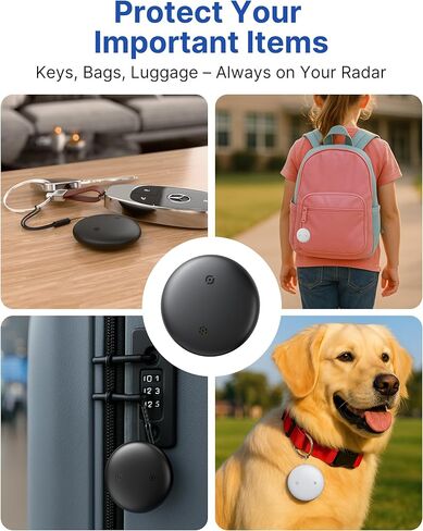 Air Tag for Android Smart Tracker Tags [4 Pack] – Bluetooth Item Finders Compatible with Google Find My Device | No Subscription, Loud Alert, Waterproof, Long Battery for Keys, Pets, Wallet in Kuwait