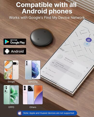 Air Tag for Android Smart Tracker Tags [4 Pack] – Bluetooth Item Finders Compatible with Google Find My Device | No Subscription, Loud Alert, Waterproof, Long Battery for Keys, Pets, Wallet in Kuwait