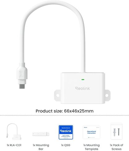 Reolink RLA-CD1 Expansion Dock – Dual Solar/Battery Support | Compatible with Reolink Battery Cameras | Outdoor Power Adaptor in Kuwait