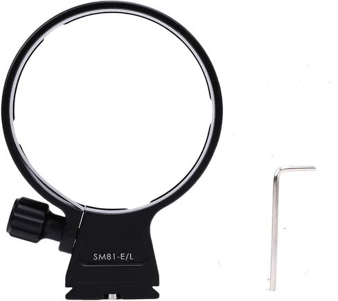 Sorandy Tripod Mount, Aluminum Alloy Lens Collar, Lens Collar with Plate for 105mm F1.4 & 100 400mm F5.6, Ideal for Tripod Ball Head in Kuwait