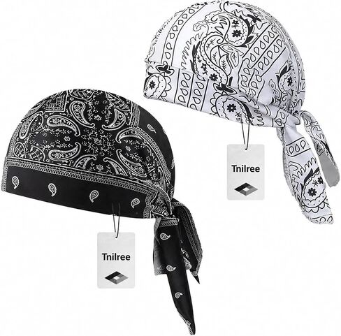 2026 Paisley Cooling Headscarf Cap Set - Bandana Beanie Breathable Sweat Wicking Elastic Fit Outdoor Cycling and Running in Saudi Arabia