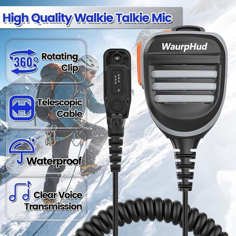 Radio Mic Compatible with Motorola APX 6000 Radio Mic,Radios Speaker Shoulder Microphone for XPR 7550e APX6000 APX7000 APX8000 XPR7550e XPR6350/7350/7550 walkie Talkie 2 Way Radio in Kuwait