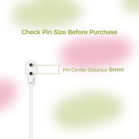 TABLACK USB to 2-Pin Magnetic Charger Cord Compatible with Lovense Lush 3, Lush 4, Ferri, Edge 2, Gush 2, Hush 2, Max 2, Nora and We-Vibe Touch X, Tango X, Sync 2, Nova 2, Vector, Melt & More in Kuwait