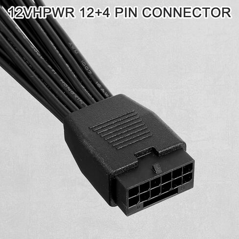 12VHPWR Cable Extension, 7 Inch 16 Pin(12+4) Female to Dual 8 Pin(6+2) Male PCIe Conversion GPU Cable, GPU Power Conversion Cables for Power Supply with 12VHPWR Port in Kuwait
