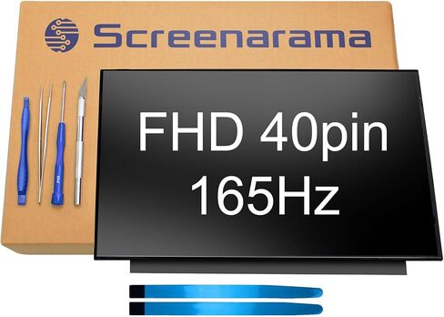 استبدال شاشة SCREENARAMA الجديدة لجهاز Acer Nitro ANV15-52 40pin (165 هرتز) FHD 1920x1080 IPS LCD LED مع أدوات وشريط in Kuwait