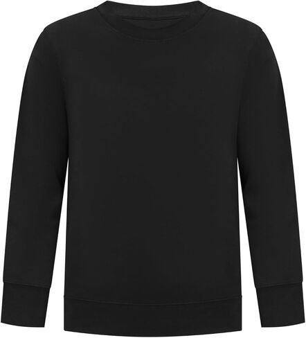 EVERYDAY KIDS Boys’ Fleece Crewneck Sweatshirt; Boy’s Long Sleeve Pullover Shirt - Soft and Breathable Cotton/Poly Blend in Saudi Arabia