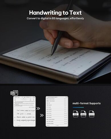 AINOTE Air 2 Bundle, 8.2" AI Note-Taking Tablet Writing Paper Tablets, Digital Notebook with Pen, Voice-to-Text Transcription, Multi-Languages Meeting Minutes Schedule in Kuwait