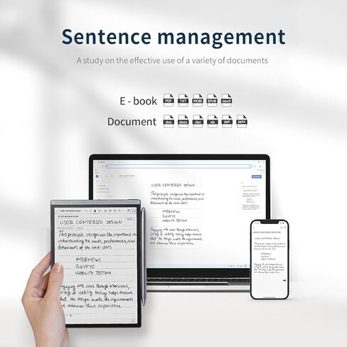 AINOTE Air 2 Bundle, 8.2" AI Note-Taking Tablet Writing Paper Tablets, Digital Notebook with Pen, Voice-to-Text Transcription, Multi-Languages Meeting Minutes Schedule in Kuwait