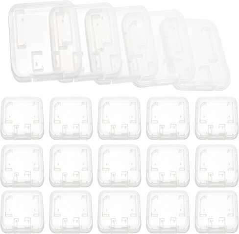 Balacoo 24pcs Memory Card Storage Case Organizer with Lid Medium-Thickness Micro and Standard Card Holder for Travel and Photography Accessories in Kuwait