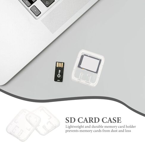 Balacoo 24pcs Memory Card Storage Case Organizer with Lid Medium-Thickness Micro and Standard Card Holder for Travel and Photography Accessories in Kuwait