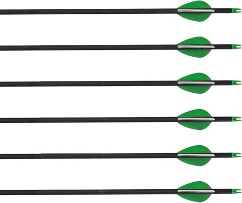 Carbon Arrow, 26" L with 2" Profile Vanes, Spine 400 Hunting Arrows 12 Pcs in Kuwait