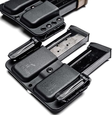 حقيبة OWB Double Mag لـ Glock 43 (لا تناسب Glock 43X) - مصنوعة في الولايات المتحدة الأمريكية - حقيبة Total Eclipse Double Mag من Blade-Tech Holsters in Kuwait