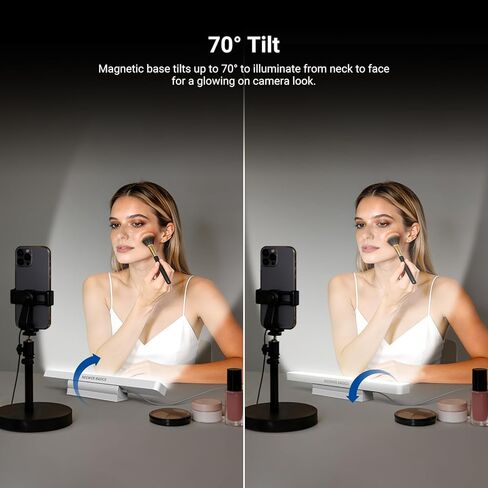 NEEWER Basics LED Chin Fill Lighting, 3W Bi Color Portable Desk Phone Selfie Photo Light, CRI90, 2200mAh Battery for TikTok Streaming Laptop Video Conference Recording Travel Makeup, TL106B in Kuwait