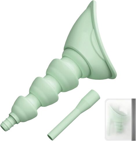 Portable Female Urinal Device for Women – Foldable No-Touch Silicone Pee Funnel with 10cm Extension Tube, Reusable She Pee Cup for Travel, Camping, Hiking, Stand to Pee in Saudi Arabia