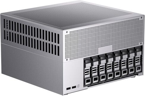 msecore 8 Bay Desktop NAS مع فتحات M.2 PCIe4.0 SSD مزدوجة، Ultra 285H (16 نواة، بحد أقصى 5.4 جيجا هرتز) 32 جيجا LPDDR5 8400 MT/s، 2 * 10 جيجابت في الثانية LAN، أربع شاشات (1 * HD، 1 * DP، 2 * USBC) (بدون أقراص) in Kuwait