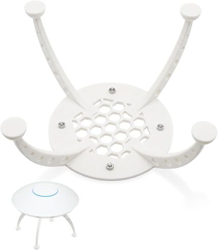 حامل مكتب نقطة الوصول متوافق مع Ubiquiti UniFi U7 PRO، حامل مناسب مخصص مع تصميم تدفق الهواء المفتوح، قاعدة تثبيت AP عالمية، حامل مكتب موفر للمساحة لتحسين التبريد والتنظيم in Kuwait