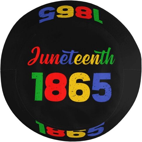 Juneteenth Bucket Hat Travel Beach Sun Hat Fashion Caps Fisherman Hat for Women Men, Black8 in Kuwait