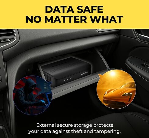 BlackVue DR770X Box-3CH Pro 64GB Dash Cam - 3 كاميرات صغيرة (Full HD أمامي-داخلي-خلفي) + صندوق تسجيل آمن، وضع انتظار السيارات، بطاقة SD مجانية، سعة تصل إلى 512 جيجابايت، واي فاي، نظام تحديد المواقع العالمي (GPS)، كاميرا القيادة ذات الميزات السحابية in Kuwait