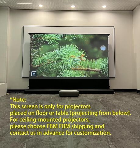 شاشة عرض ALR بمحرك HBSI V2.0 مقاس 100 بوصة لجهاز عرض UST، 16:9 4K/8K UHD، تطبيق ذكي والتحكم الصوتي، رفع هادئ، مسرح منزلي سينمائي ومكتب احترافي in Kuwait