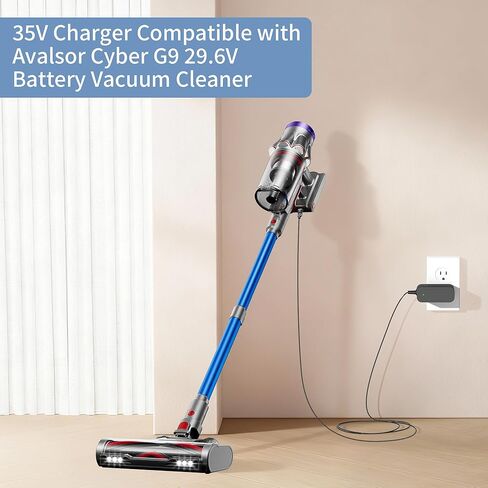35V Charger for Cordless Vacuum Cleaner Replacement for JRFYHFT V16 PRO and Avalsor Cyber G9 29.6V Lithium Ion Battery Cordless Stick Vacuum Cleaner Charger Adapter in Kuwait