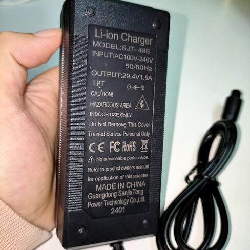 [Verified Fit] 29.4V 1.5A/ 1A 3-Prong Charger for Hover-1 Swagtron Jetson 24V/ 25.2V/ 25.9V Li-thium Battery (NOT for 36V/ 42V!) Power Adapter Replacement Charger in Kuwait