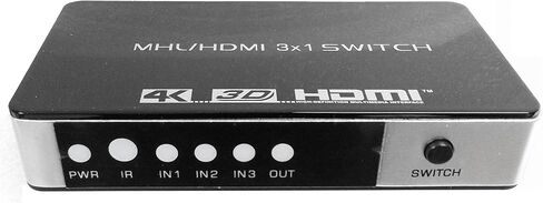 101AV Latest Generation HDMI V1.4 3x1 Port Switch Full HD 4K2K 1080P with IR Remote in Kuwait