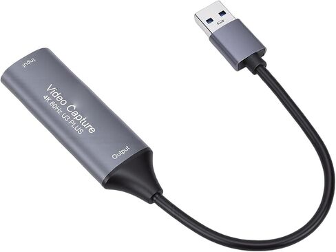 بطاقة فيديو SUNGOOYUE 4K 60 هرتز، مسجل فيديو صوت USB 3.0 عالي الدقة للوسائط المتعددة للكمبيوتر الشخصي، مع زمن وصول منخفض جدًا لبث الألعاب وتسجيل الاجتماعات والبث المباشر in Kuwait