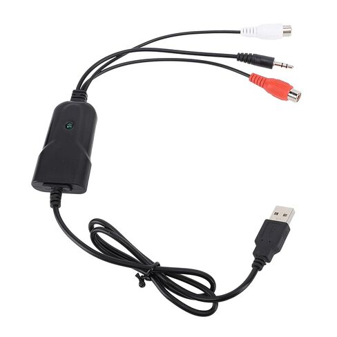 بطاقة صوت USB من Pomya، شريط كاسيت إلى محول MP3 مع مدخل 3.5 مم وAV، توصيل وتشغيل بطاقة صوت USB لتحويل الصوت التناظري إلى الرقمي in Kuwait