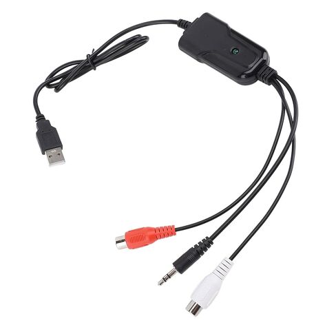 بطاقة صوت USB من Pomya، شريط كاسيت إلى محول MP3 مع مدخل 3.5 مم وAV، توصيل وتشغيل بطاقة صوت USB لتحويل الصوت التناظري إلى الرقمي in Kuwait