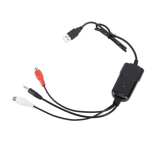 بطاقة صوت USB من Pomya، شريط كاسيت إلى محول MP3 مع مدخل 3.5 مم وAV، توصيل وتشغيل بطاقة صوت USB لتحويل الصوت التناظري إلى الرقمي in Kuwait