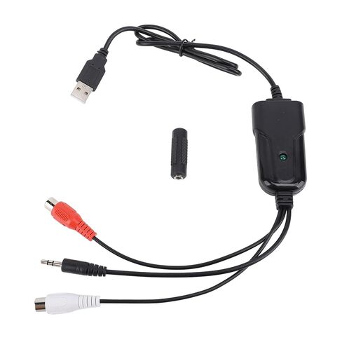 بطاقة صوت USB من Pomya، شريط كاسيت إلى محول MP3 مع مدخل 3.5 مم وAV، توصيل وتشغيل بطاقة صوت USB لتحويل الصوت التناظري إلى الرقمي in Kuwait