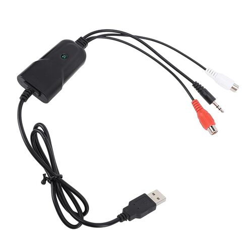 بطاقة صوت USB من Pomya، شريط كاسيت إلى محول MP3 مع مدخل 3.5 مم وAV، توصيل وتشغيل بطاقة صوت USB لتحويل الصوت التناظري إلى الرقمي in Kuwait