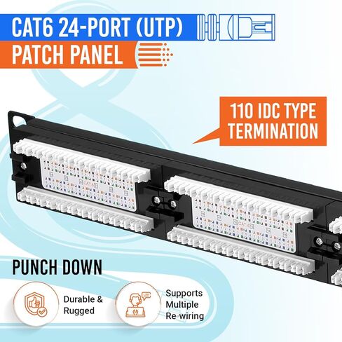| لوحة التصحيح CAT6 | الهبوط | 24 ميناء in Kuwait