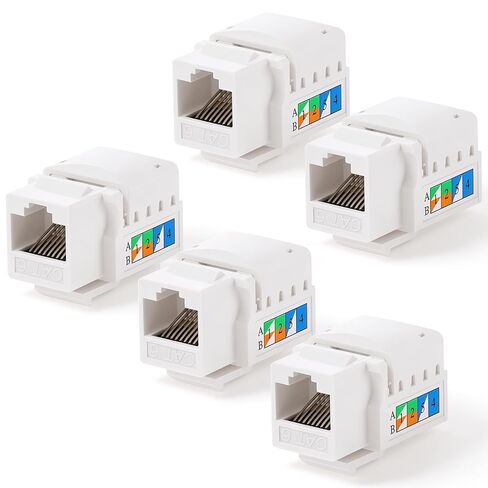 5 قطعة كيستون جاك CAT3 الهاتف كيستون جاك مقابس الهاتف 110 IDC إلى RJ11/RJ12 6P6C أنثى ، واجهة 6P6C in Saudi Arabia