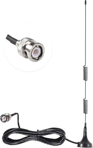 Police Scanner Antenna 20-1300MHz HF VHF UHF Two Way Ham Radio Scanner BNC Male Antenna Base Antenna Compatible with Radio Shack Police Radio Scanner in Kuwait