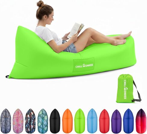Portable Inflatable Lounger for Beach & Camping – Self-Inflating Air Couch, Beach Sofa, and Outdoor Lounge Chair for Relaxation and Comfort in Kuwait