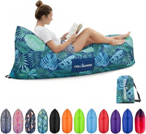 Portable Inflatable Lounger for Beach & Camping – Self-Inflating Air Couch, Beach Sofa, and Outdoor Lounge Chair for Relaxation and Comfort in Saudi Arabia