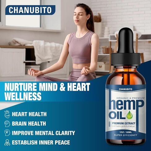 (2 Pack) Hemp Oil Organic High Potency - Relieve Good Mood - 100% Natural Hemp Drops 1,000,000 Maximum Strength -Hemp Oils Tincture for Pain Relief, Sleep, Skin, Vegan, Non-GMO in Saudi Arabia