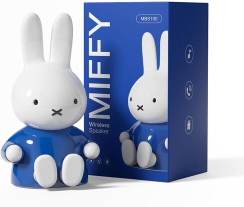 مكبر صوت بلوتوث MIPOW x Miffy 2026 New Model، ستيريو لاسلكي عالي الدقة محمول، بلوتوث 5.0، خفيف الوزن 220 جرام، وقت تشغيل 38 ساعة، نطاق 15 متر (وردي) - هدية عيد الفصح in Kuwait