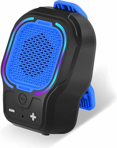 Wearable Bluetooth Speaker, Magnetic Clip-on Wireless Portable Speaker, Mini Loud Speaker with 3 Light Modes, 10H Battery, Lightweight, Built-in Mic for Hands-Free Music Calls Outdoor Work in Kuwait