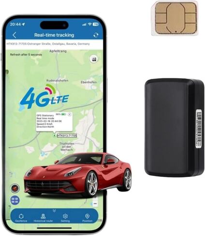 4G GPS Tracker with Strong Magnet, 4000mAh Long Battery Life (20-30 Days) IP65 Waterproof, Real-Time Tracking Geo-Fence Vibration Alarm, GPS Tracker for Vehicles Kids Seniors Pets Assets in Kuwait