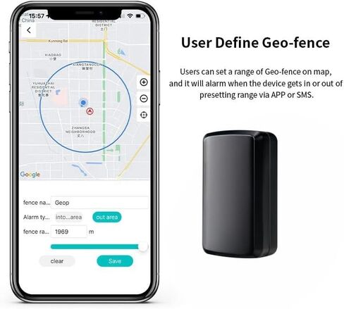 4G GPS Tracker with Strong Magnet, 4000mAh Long Battery Life (20-30 Days) IP65 Waterproof, Real-Time Tracking Geo-Fence Vibration Alarm, GPS Tracker for Vehicles Kids Seniors Pets Assets in Kuwait