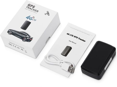 4G GPS Tracker with Strong Magnet, 4000mAh Long Battery Life (20-30 Days) IP65 Waterproof, Real-Time Tracking Geo-Fence Vibration Alarm, GPS Tracker for Vehicles Kids Seniors Pets Assets in Kuwait