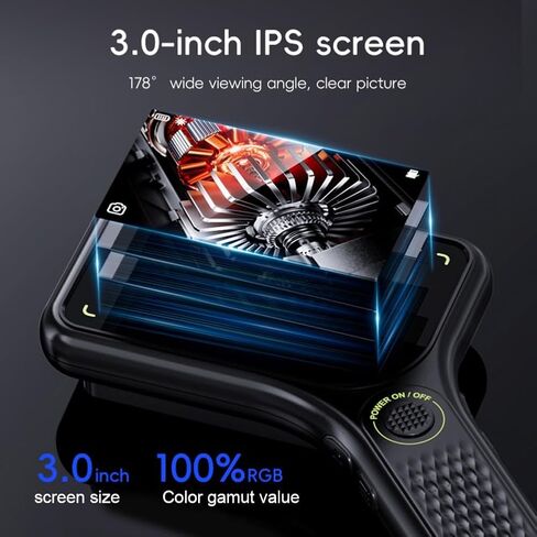 مجهر رقمي للجيب 500X مع شاشة IPS 3 بوصة، 8 مصابيح LED وبطارية 900 مللي أمبير في الساعة، مكبر محمول محمول لفحص المجوهرات بختم العملات المعدنية in Kuwait