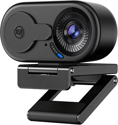 كاميرا ويب EMEET C100 1080P للكمبيوتر الشخصي، تركيز ثابت، مجال رؤية 66 درجة، ميكروفون مدمج، غطاء للخصوصية، مشبك معدني محمول، كاميرا كمبيوتر للمكتب المنزلي، التعلم عبر الإنترنت، الاجتماعات، البث، سطح المكتب، الكمبيوتر المحمول، USB-A للكمبيوتر الشخصي in Kuwait