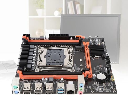 اللوحة الأم للكمبيوتر X99H، مع مقبس وحدة المعالجة المركزية لـ LGA 2011-3، 4×DDR4 دعم اللوحة الأم لسطح المكتب E5 V3 V4، I7 58xx، 68xx Series، سعة قصوى 128 جيجا in Kuwait