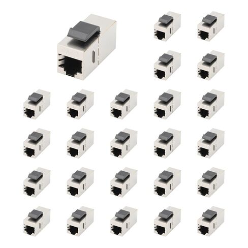 وصلة Keystone محمية من Cat7 مكونة من 25 حزمة، مقبس RJ45 من أنثى إلى أنثى للوحة التصحيح، وخزانة الشبكة، والمكتب (CAT.7) in Kuwait