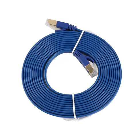 Cat7 Ethernet Cable 10Gbps High Speed, 600Mhz Bandwidth, 100m Transmitting Range Ethernet Cable with Double Shielding, Gold Plated 3 Prong Copper Sheet, Ideal for Networking (#14) in Kuwait