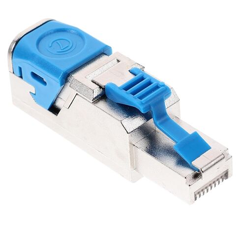 Operitacx Shielded Cat7 Pass Through Rj45 Connector Plug, Tool-Free Modular Ethernet Network Cable End for Gigabit Network, Compatible with Cat6a/7/8 Ethernet Cables, Suitable for Network in Kuwait