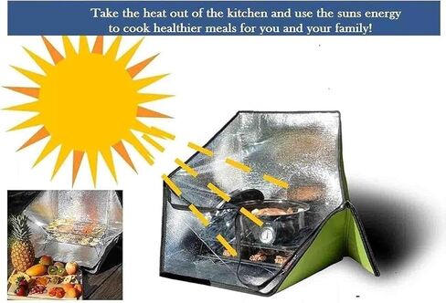 Solar Oven Bag for Outdoor Sun, Camping, Travel - Portable Cooking Emergency Tool in Kuwait
